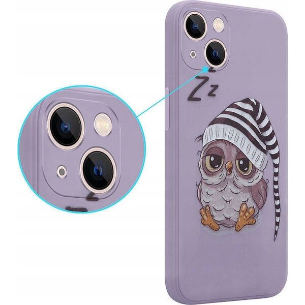 Maxximus MX OWL SLEEPY IPHONE X/XS PURPLE / FIOLETOWY 13839187 5901313075080