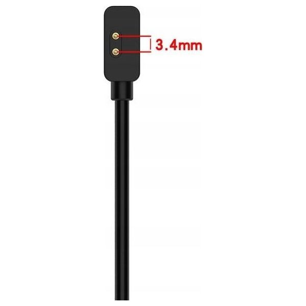 Ładowarka OEM Ładowarka USB Mi Band / Smart Band 7 Pro BLACK / CZARNY, 55cm 13839233 5901313561026