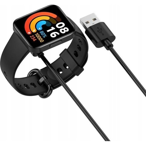 Ładowarka OEM Ładowarka USB Mi Band / Smart Band 7 Pro BLACK / CZARNY, 55cm 13839233 5901313561026