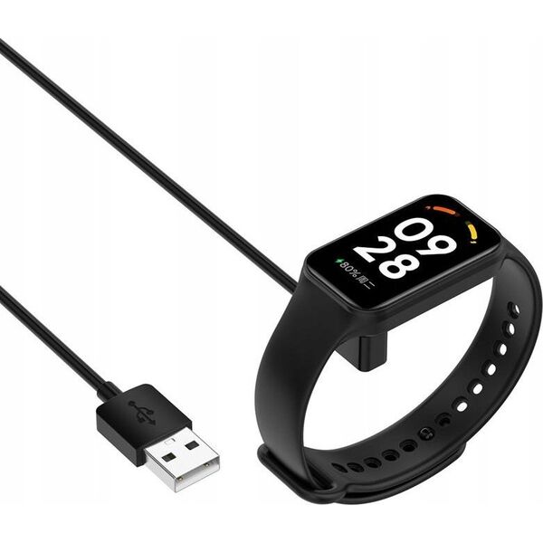 Ładowarka OEM Ładowarka USB Mi Band / Smart Band 7 Pro BLACK / CZARNY, 100cm 13839236 5901313561033