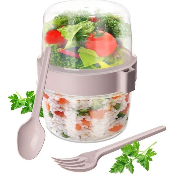Orion Pojemnik kubek na jogurt z łyżeczką lunchbox 370 ml 13840212 8680398794525