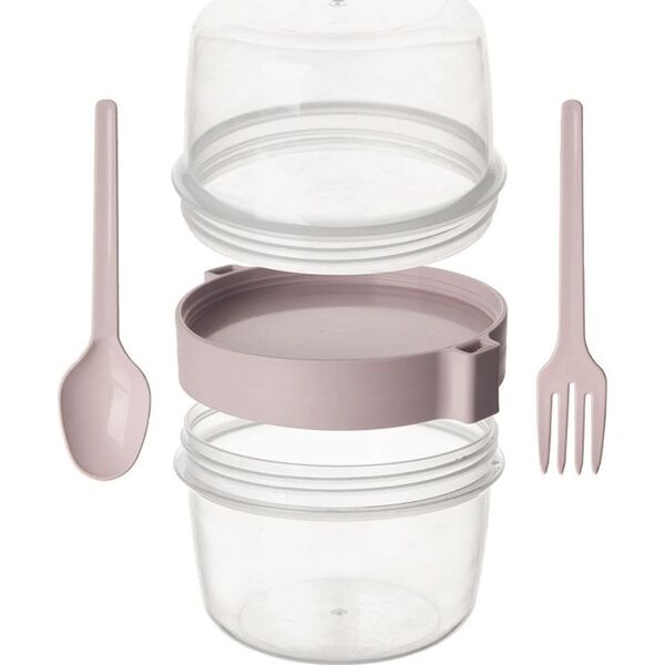 Orion Pojemnik kubek na jogurt z łyżeczką lunchbox 370 ml 13840212 8680398794525
