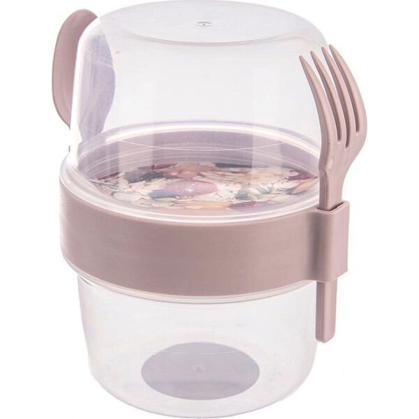 Orion Pojemnik kubek na jogurt z łyżeczką lunchbox 370 ml 13840212 8680398794525