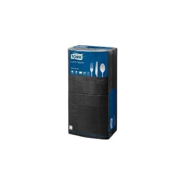 Tork Tork - Miękkie serwetki lunchowe, advanced, 2-warstwowe - Czarne 13840335 5010195408487