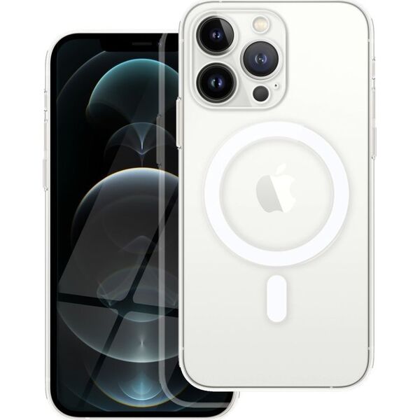 OEM Futerał CLEAR MAG COVER z ochroną aparatu kompatybilny z MagSafe do IPHONE 12 Pro transparentny 13843610 5903396156762
