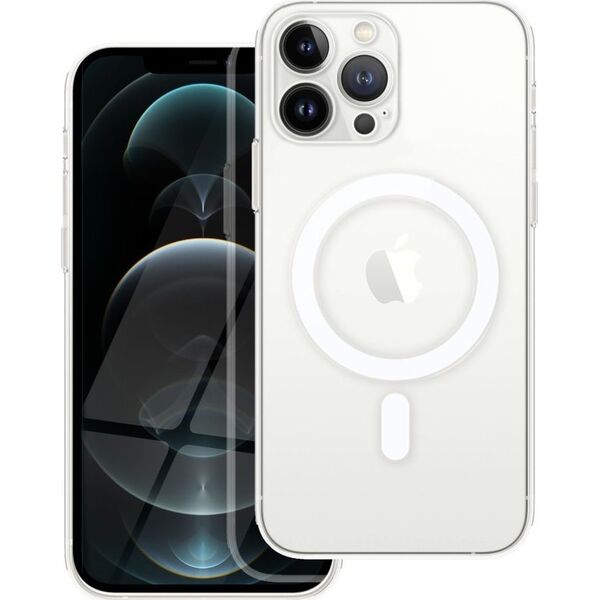 OEM Futerał CLEAR MAG COVER z ochroną aparatu kompatybilny z MagSafe do IPHONE 12 Pro Max transparentny 13843617 5903396156779