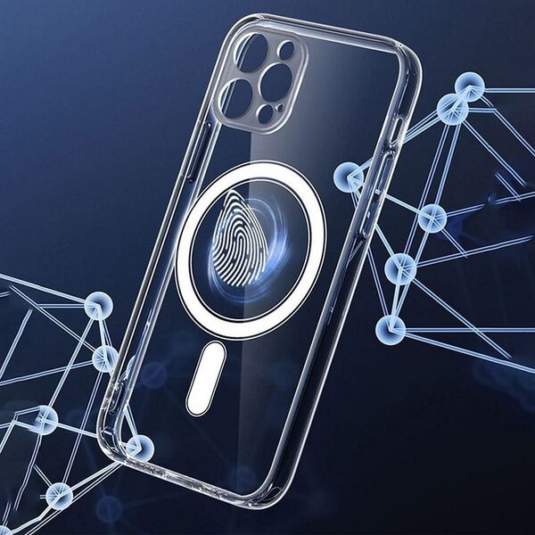 OEM Futerał CLEAR MAG COVER z ochroną aparatu kompatybilny z MagSafe do IPHONE 12 Pro Max transparentny 13843617 5903396156779