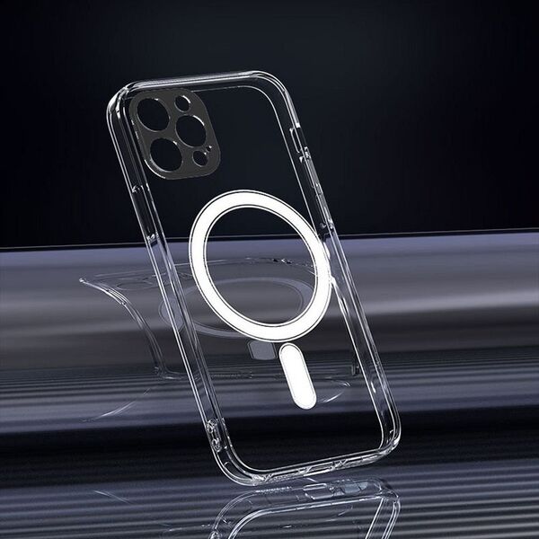 OEM Futerał CLEAR MAG COVER z ochroną aparatu kompatybilny z MagSafe do IPHONE 13 Pro Max transparentny 13843618 5903396156786