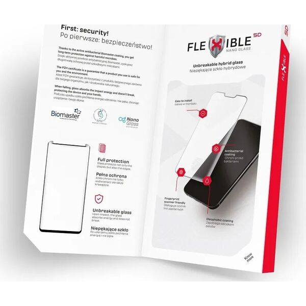ForCell Forcell Flexible 5D - szkło hybrydowe do iPhone 13 Pro Max/14 Plus czarny 13843628 5903396158063