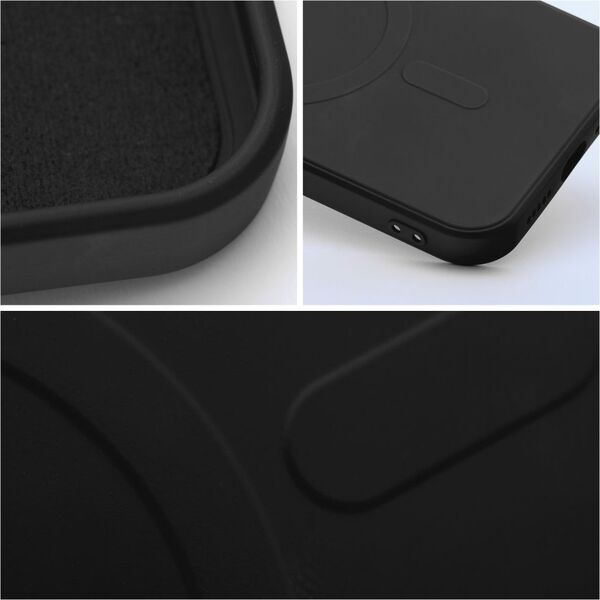 OEM Futerał SILICONE MAG COVER kompatybilny z MagSafe do IPHONE 13 Pro czarny 13843664 5903396162343