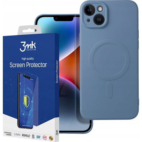OEM Futerał SILICONE MAG COVER kompatybilny z MagSafe do IPHONE 13 Mini niebieski 13843671 5903396162411