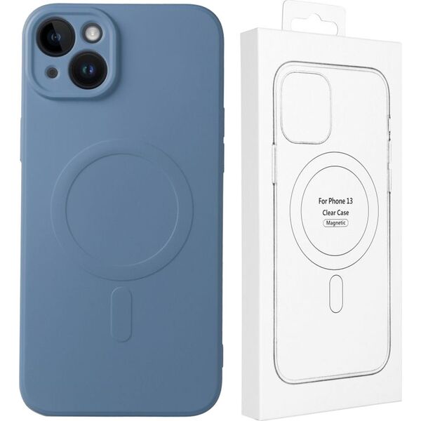 OEM Futerał SILICONE MAG COVER kompatybilny z MagSafe do IPHONE 13 Mini niebieski 13843671 5903396162411