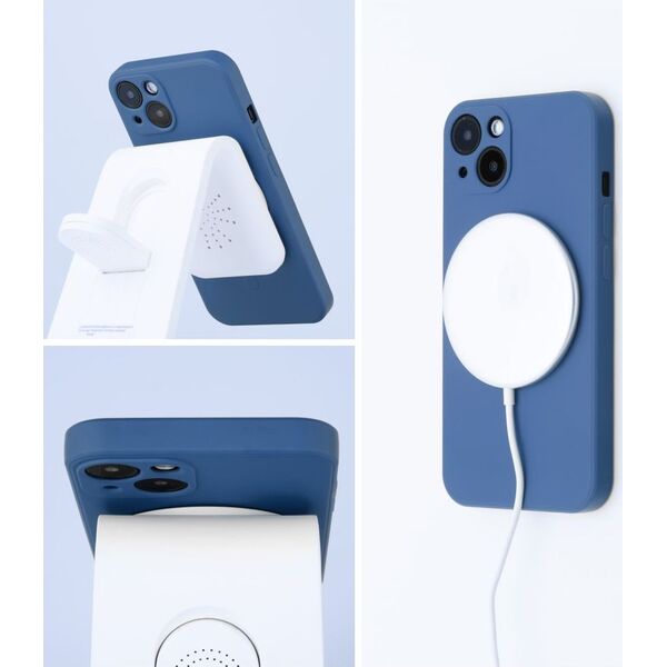 OEM Futerał SILICONE MAG COVER kompatybilny z MagSafe do IPHONE 12 Mini niebieski 13843672 5903396162435