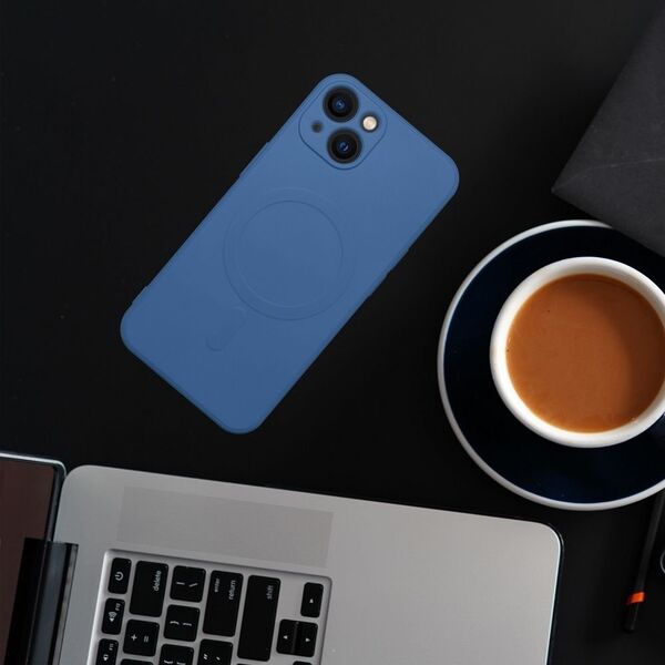 OEM Futerał SILICONE MAG COVER kompatybilny z MagSafe do IPHONE 12 Mini niebieski 13843672 5903396162435