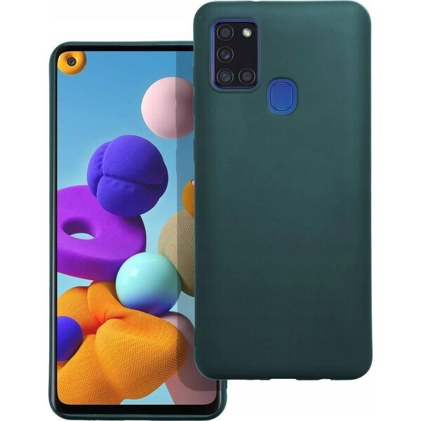 OEM Futerał MATT do SAMSUNG A21S ciemnozielony 13843766 5903396173219