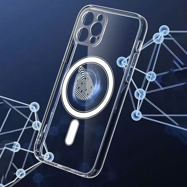OEM Futerał CLEAR MAG COVER z ochroną aparatu kompatybilny z MagSafe do IPHONE 14 Pro Max transparentny 13843903 5903396185625