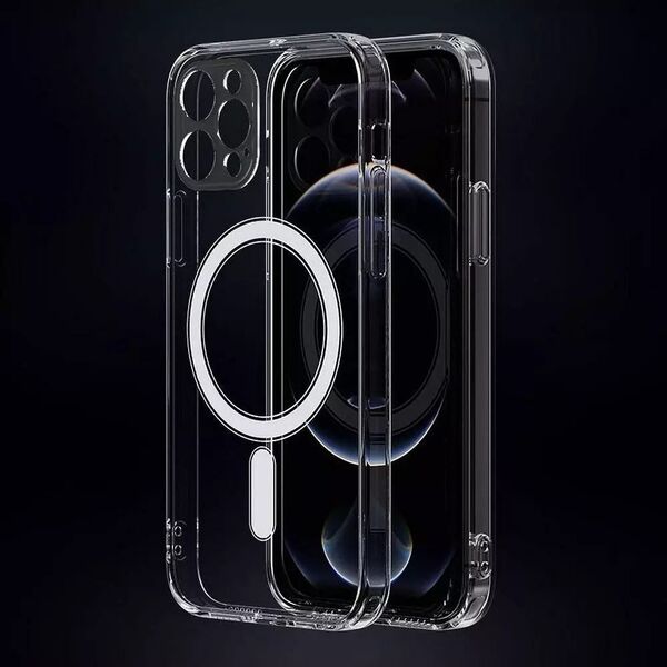 OEM Futerał CLEAR MAG COVER z ochroną aparatu kompatybilny z MagSafe do IPHONE 14 Pro transparentny 13843905 5903396185632