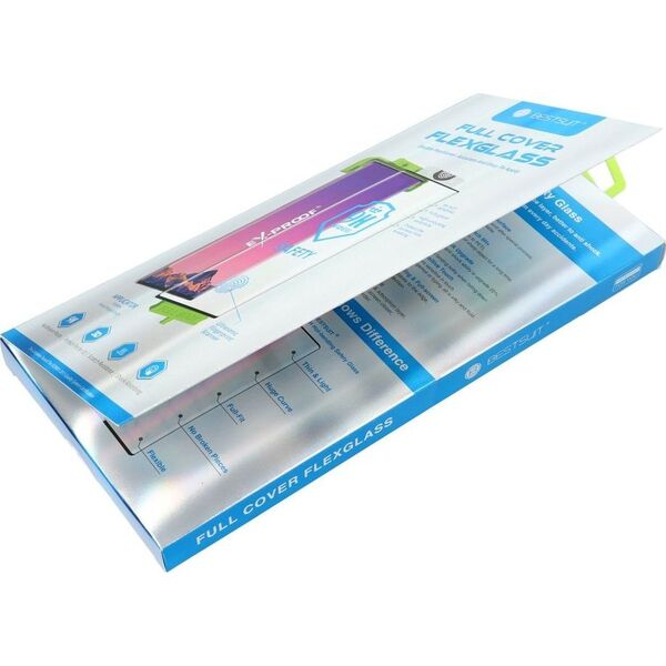 Bestsuit Szkło hybrydowe Bestsuit Flexible 5D Full Glue do Samsung Galaxy S23 Ultra czarny (Hot Bending) - działający czytnik 13843940 5903396191299