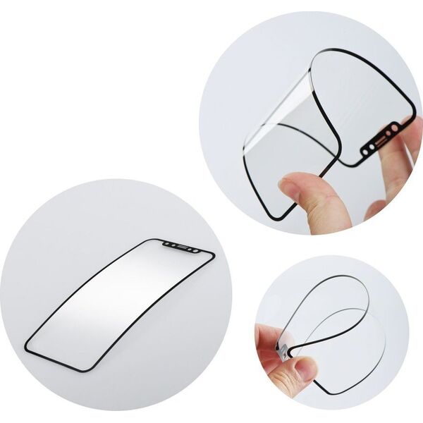 Bestsuit Szkło hybrydowe Bestsuit Flexible 5D Full Glue do Xiaomi 13 Pro czarny (Hot Bending) 13844057 5903396197987