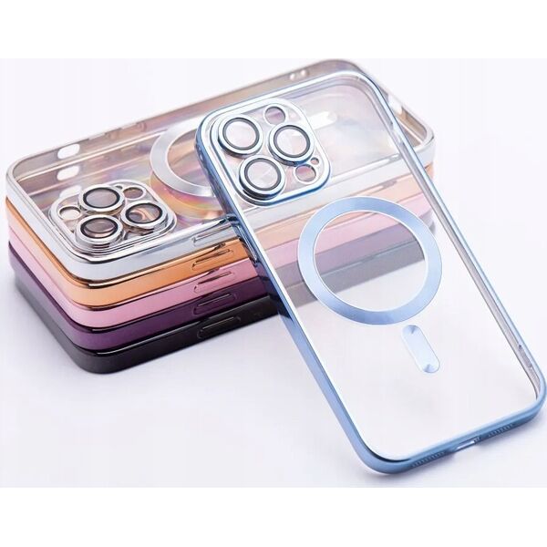 OEM Futerał ELECTRO MAG COVER kompatybilny z MagSafe do IPHONE 12 niebieski 13844208 5903396208706