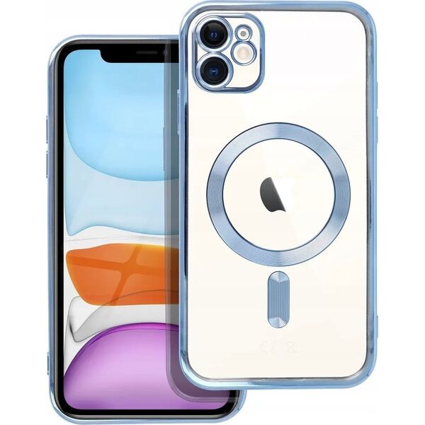 OEM Futerał ELECTRO MAG COVER kompatybilny z MagSafe do IPHONE 12 niebieski 13844208 5903396208706