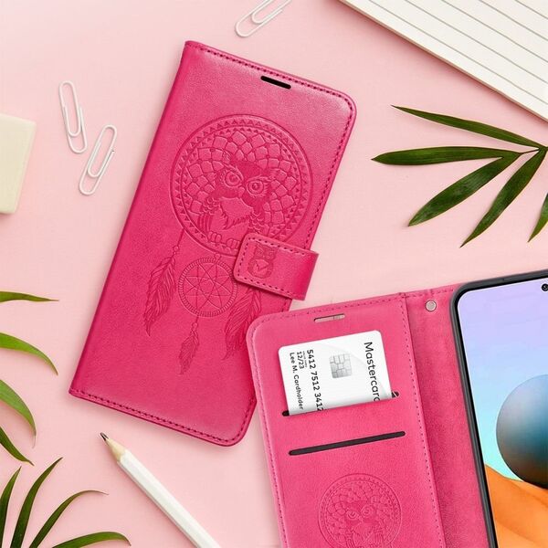 OEM Kabura MEZZO Book do XIAOMI Redmi 12C łapacz snów magenta 13844221 5903396209765