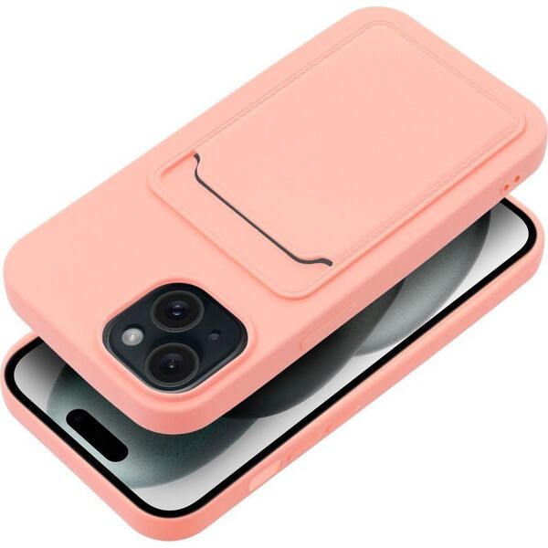 OEM Futerał CARD CASE do IPHONE 15 różowy 13844279 5903396211843