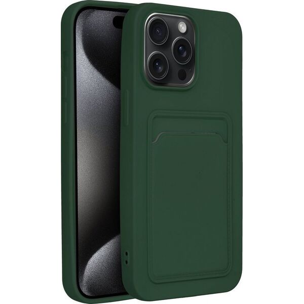 OEM Futerał CARD CASE do IPHONE 15 Pro Max zielony 13844283 5903396211928
