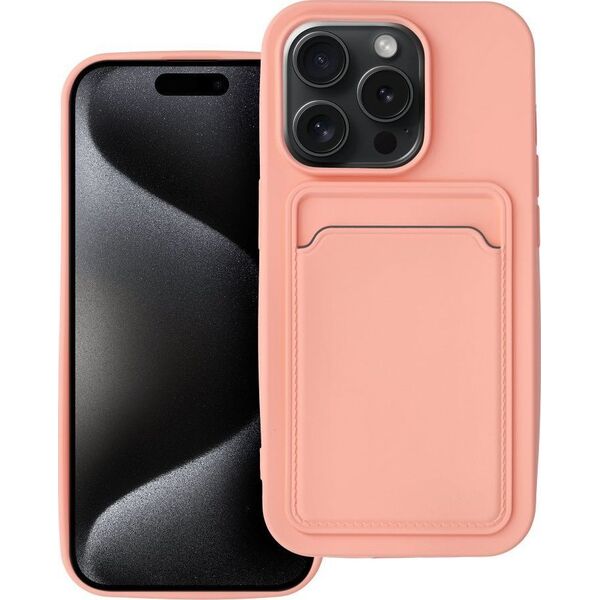 OEM Futerał CARD CASE do IPHONE 15 Pro różowy 13844286 5903396211850