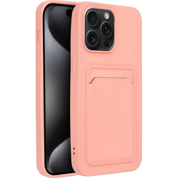 OEM Futerał CARD CASE do IPHONE 15 Pro Max różowy 13844289 5903396211867