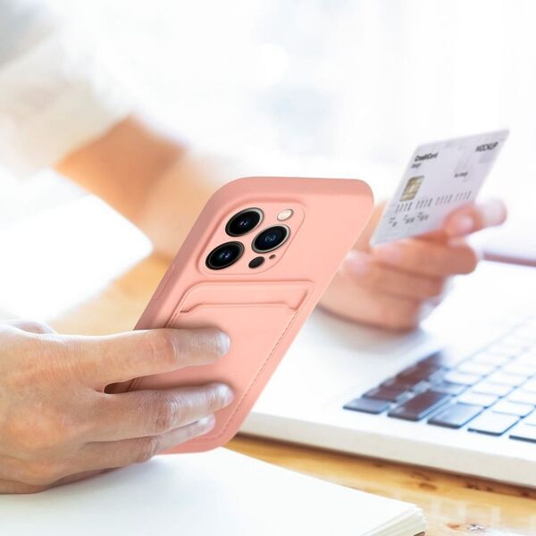 OEM Futerał CARD CASE do IPHONE 15 Pro Max różowy 13844289 5903396211867