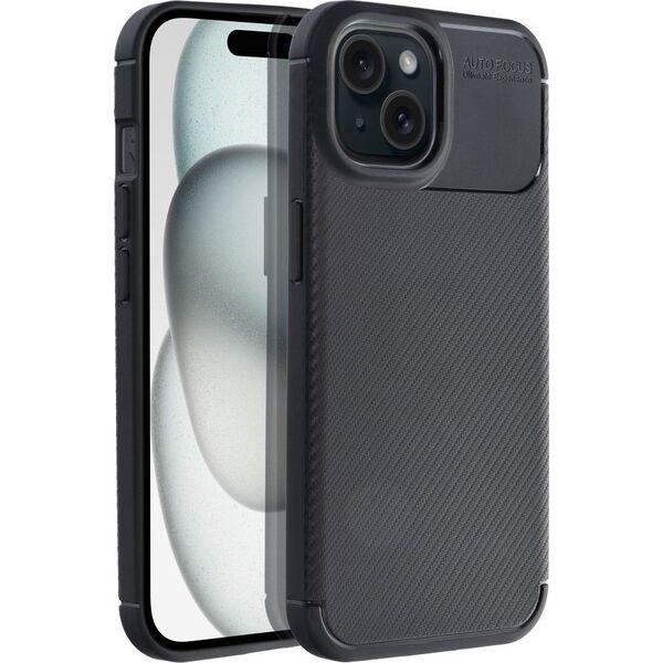 OEM Futerał CARBON PREMIUM do IPHONE 15 czarny 13844307 5903396212079