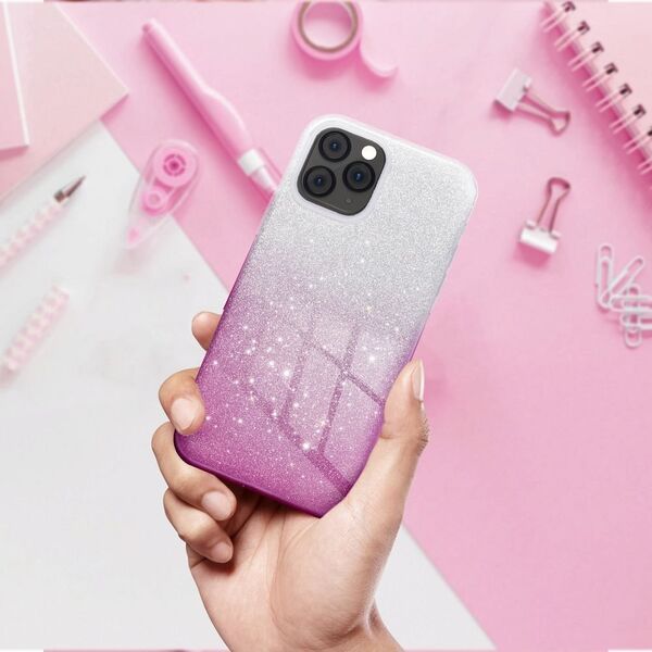 OEM Futerał SHINING do IPHONE 15 Pro transparentny różowy 13844338 5903396212833