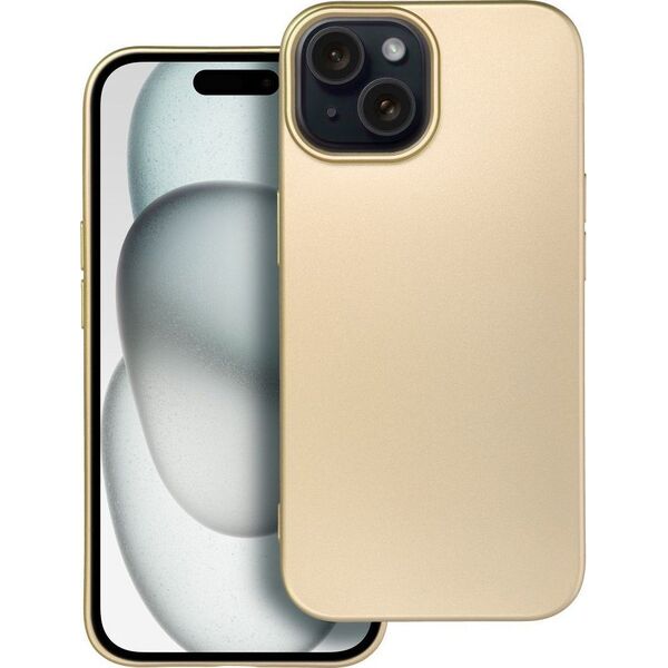 OEM Futerał METALLIC do IPHONE 15 złoty 13844356 5903396213243