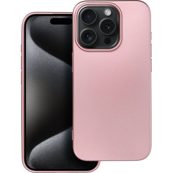 OEM Futerał METALLIC do IPHONE 15 Pro różowy 13844357 5903396213267
