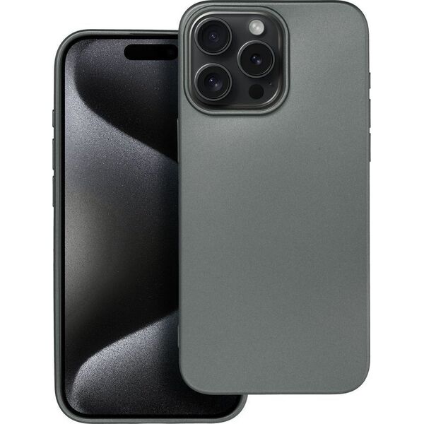 OEM Futerał METALLIC do IPHONE 15 Pro Max szary 13844360 5903396213281