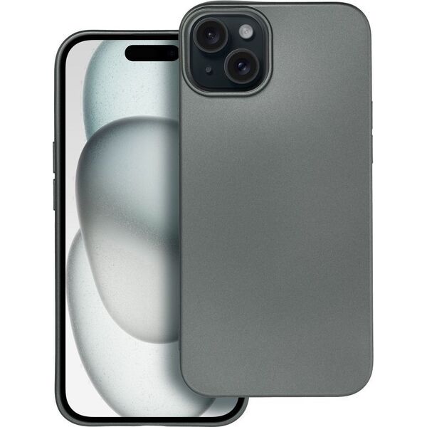 OEM Futerał METALLIC do IPHONE 15 Plus szary 13844363 5903396213311