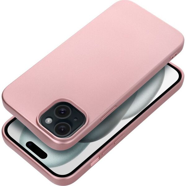 OEM Futerał METALLIC do IPHONE 15 Plus różowy 13844365 5903396213328