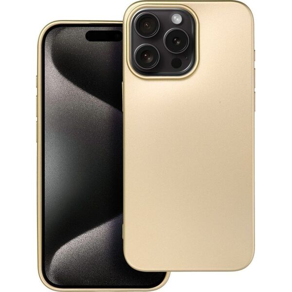 OEM Futerał METALLIC do IPHONE 15 Pro Max złoty 13844370 5903396213304