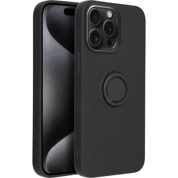 OEM Futerał SILICONE RING do IPHONE 15 Pro Max czarny 13844381 5903396213960