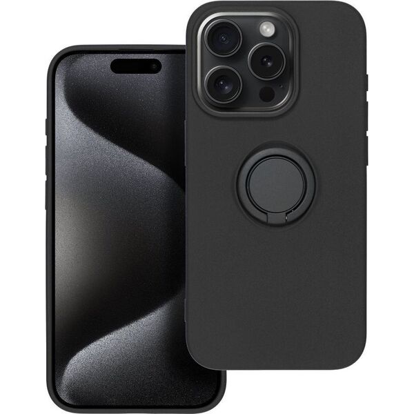 OEM Futerał SILICONE RING do IPHONE 15 Pro czarny 13844382 5903396213984