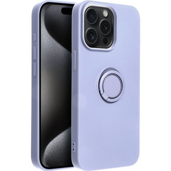 OEM Futerał SILICONE RING do IPHONE 15 Pro Max fioletowy 13844384 5903396214011