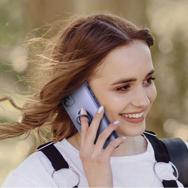 OEM Futerał SILICONE RING do IPHONE 15 Pro fioletowy 13844388 5903396214004