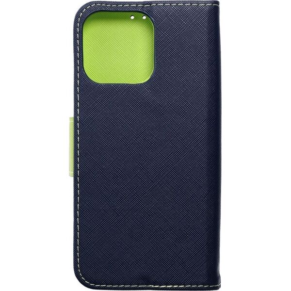 OEM Kabura FANCY Book do IPHONE 15 Pro Max granatowo limonkowy 13844513 5903396216695