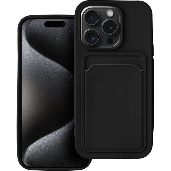 OEM Futerał CARD CASE do IPHONE 15 Pro czarny 13844532 5903396217319