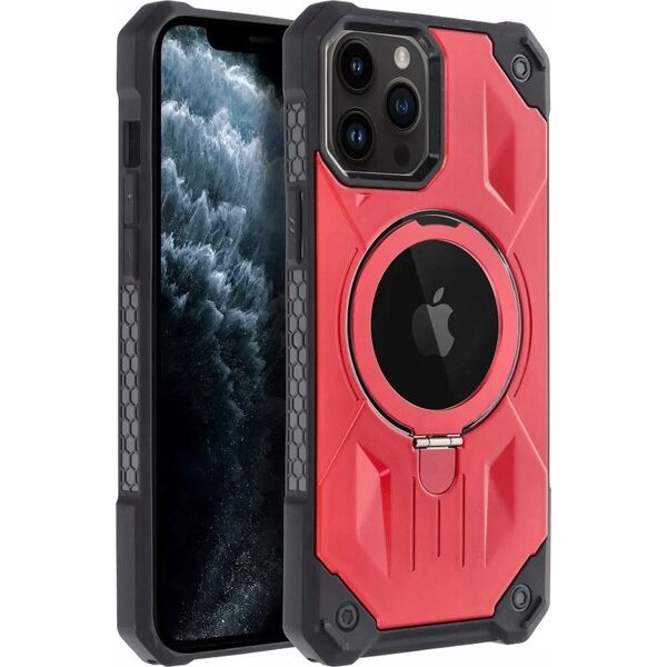 OEM Futerał ARMOR MAG COVER kompatybilny z MagSafe do IPHONE 11 Pro Max czerwony 13844574 5903396219245