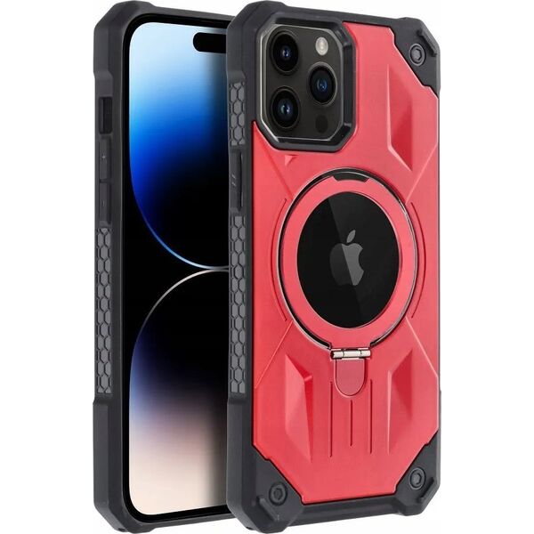 OEM Futerał ARMOR MAG COVER kompatybilny z MagSafe do IPHONE 14 Pro czerwony 13844576 5903396219320