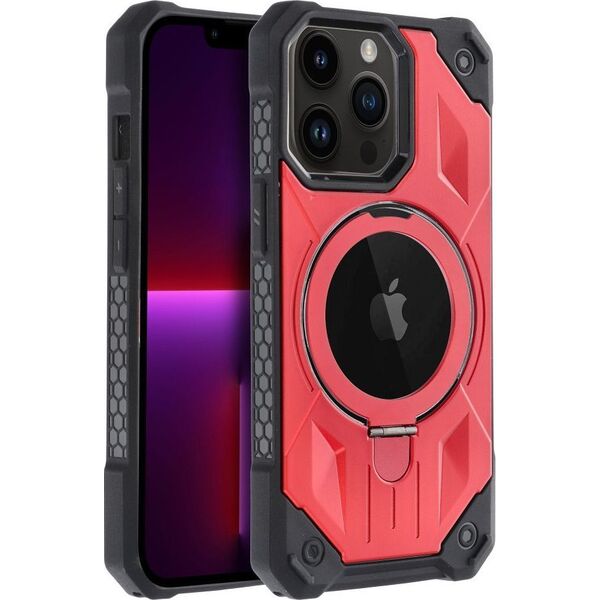 OEM Futerał ARMOR MAG COVER kompatybilny z MagSafe do IPHONE 13 Pro czerwony 13844585 5903396219290