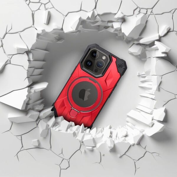 OEM Futerał ARMOR MAG COVER kompatybilny z MagSafe do IPHONE 13 Pro czerwony 13844585 5903396219290