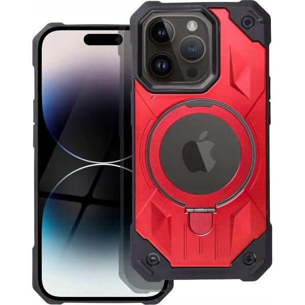 OEM Futerał ARMOR MAG COVER kompatybilny z MagSafe do IPHONE 15 Pro czerwony 13844588 5903396219412